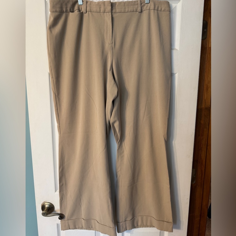 Lane Bryant Tan Women's Wide Leg Trousers